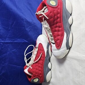 Vibrant Red and White Sneakers